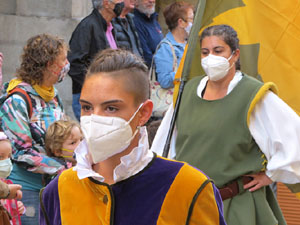 Fires de Sant Narcís 2021. Toc de rams. Cerimònia del canvi de rams de les gegantes