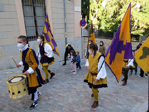 Fires de Sant Narcís 2021. Toc de rams. Cerimònia del canvi de rams de les gegantes