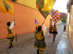 Fires de Sant Narcís 2021. Toc de rams. Cerimònia del canvi de rams de les gegantes