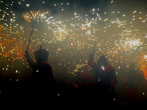 Fires de Sant Narc&iacute;s 2021. Correfoc amb els Diables de l'Onyar