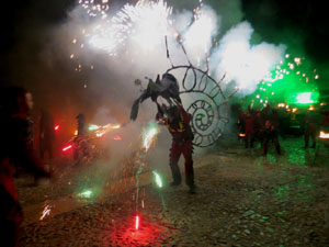 Fires de Sant Narc&iacute;s 2021. Correfoc amb els Diables de l'Onyar