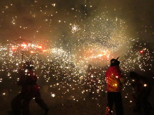 Fires de Sant Narc&iacute;s 2021. Correfoc amb els Diables de l'Onyar