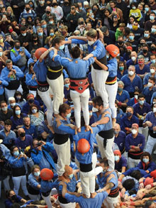 Fires de Sant Narc&iacute;s 2021. Diada castellera amb Marrecs de salt, Minyons de Terrassa i Capgrossos de Matar&oacute;