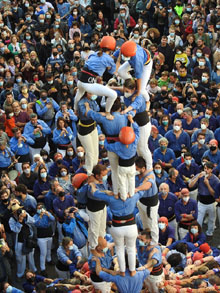 Fires de Sant Narc&iacute;s 2021. Diada castellera amb Marrecs de salt, Minyons de Terrassa i Capgrossos de Matar&oacute;