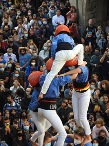Fires de Sant Narc&iacute;s 2021. Diada castellera amb Marrecs de salt, Minyons de Terrassa i Capgrossos de Matar&oacute;