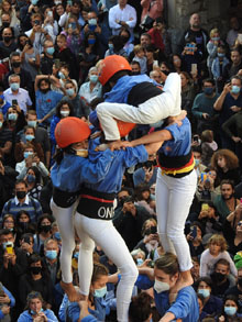 Fires de Sant Narc&iacute;s 2021. Diada castellera amb Marrecs de salt, Minyons de Terrassa i Capgrossos de Matar&oacute;