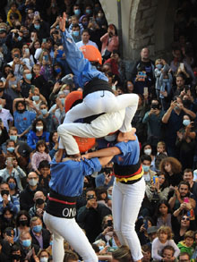 Fires de Sant Narc&iacute;s 2021. Diada castellera amb Marrecs de salt, Minyons de Terrassa i Capgrossos de Matar&oacute;
