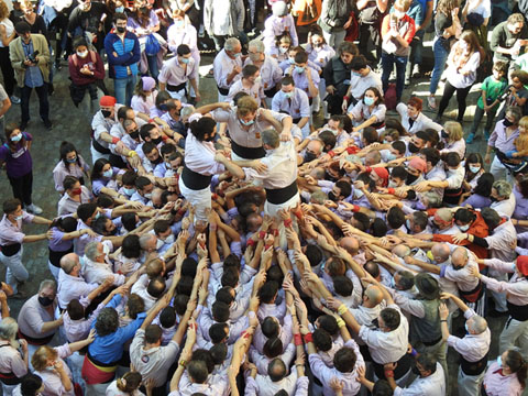 Una actuació dels Minyons de Terrassa
