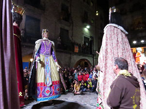 Fires de Sant Narcís 2021. Ball de l'àliga, capgrossos i gegants