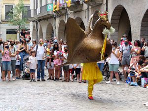 Arribada de la Flama del Canig&oacute; 2021 a la pla&ccedil;a del Vi