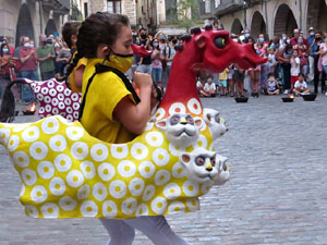 Arribada de la Flama del Canig&oacute; 2021 a la pla&ccedil;a del Vi