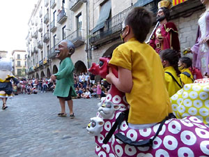 Arribada de la Flama del Canig&oacute; 2021 a la pla&ccedil;a del Vi