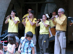 Arribada de la Flama del Canig&oacute; 2021 a la pla&ccedil;a del Vi