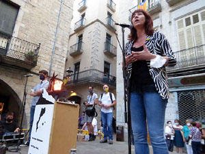 Arribada de la Flama del Canig&oacute; 2021 a la pla&ccedil;a del Vi