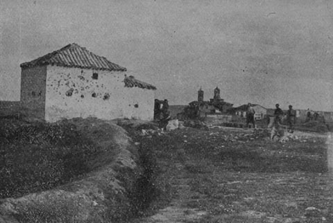 La posici&oacute; de defensa anomenada Monte Calvario, on, segons testimonis, trobaren la mort dos dels germans S&agrave;bat