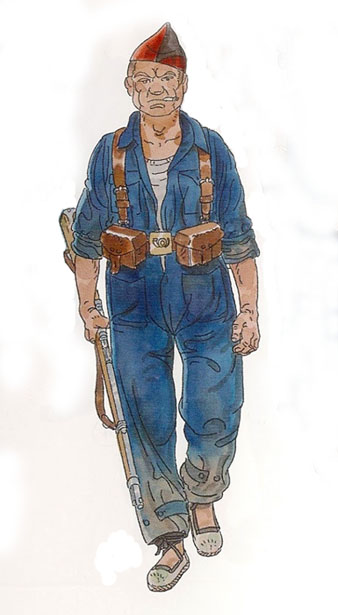 Milicies antifeixistes. Estiu del 1936. Milici&agrave; de la CNT