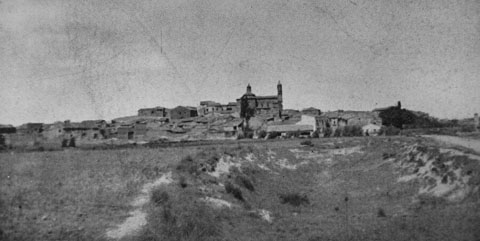 Vista del poble de Codo l’any 1937