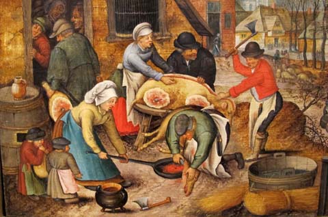 La matan&ccedil;a del Porc. Pieter Brueghel el jove (1565-1638)