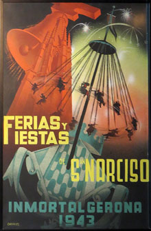 Cartell de les Fires de Sant Narcís. 1943. Joan Orihuel