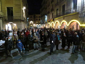 Nadal 2021. Encesa de les llums de Hanukk&agrave; a la pla&ccedil;a del Vi