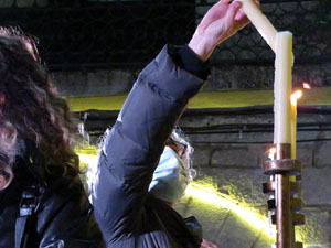 Nadal 2021. Encesa de les llums de Hanukk&agrave; a la pla&ccedil;a del Vi