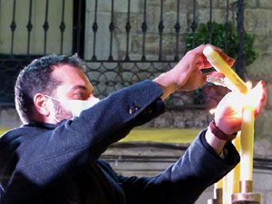 Nadal 2021. Encesa de les llums de Hanukk&agrave; a la pla&ccedil;a del Vi