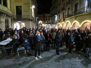 Nadal 2021. Encesa de les llums de Hanukk&agrave; a la pla&ccedil;a del Vi