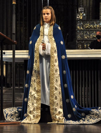 Ariadna Mari Manotas, d'onze anys, de la formació musical GiroNins