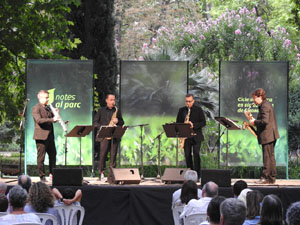 Festival Notes al parc 2021. BCN Sax Quartet