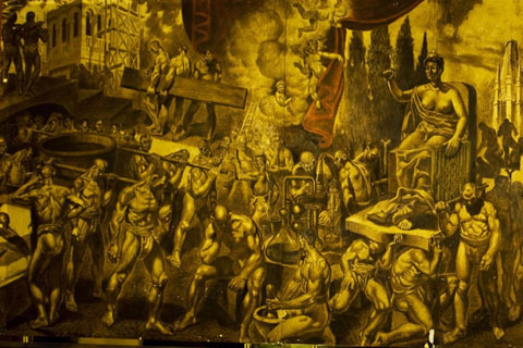 Mural d'Orihuel a la Cambra de Comer&ccedil;