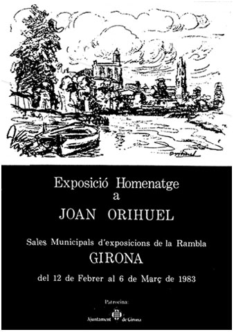 Cartell de l'exposici&oacute; homenatge a Girona el 1983