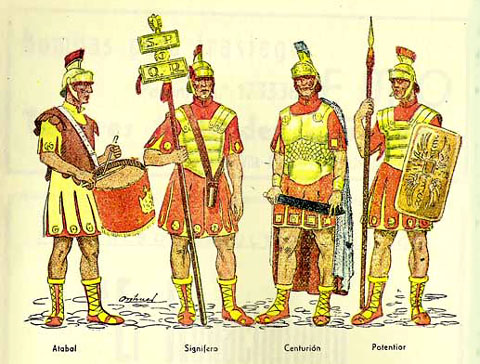 Dibuix dels Manaies de Girona. Publicat al programa de Setmana Santa de 1948