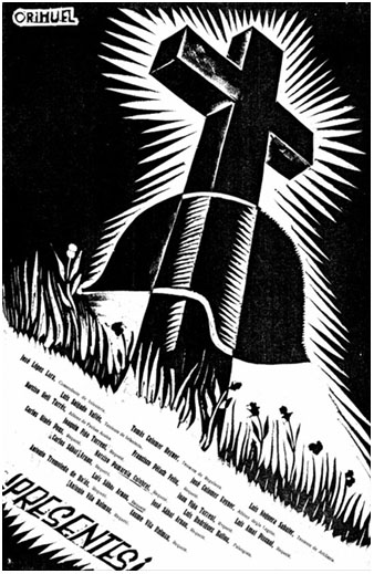 Dibuix publicat al diari 'El Pirineo' el 3 de febrer de 1940