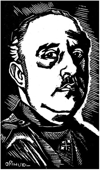 Dibuix publicat al diari 'El Pirineo' de l'1 d'abril de 1940