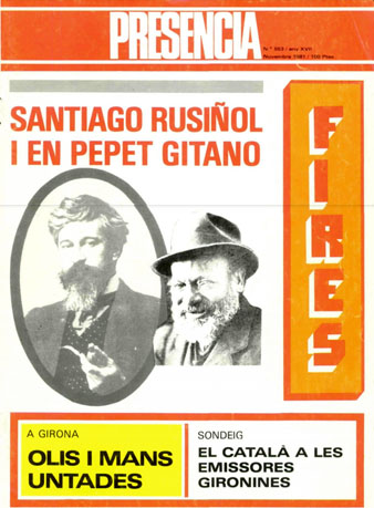 Portada de la revista 'Presència' de l'1/11/1981, núm. 553. Disseny d'Enric Marquès