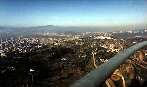Vista de Girona des de la Torre de comunicacions. 1993