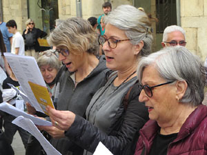 Setmana Santa 2022 a Girona. Cantada de Caramelles