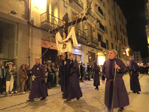 Setmana Santa 2022 a Girona. Divendres Sant. La process&oacute; del Sant Enterrament