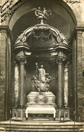 Baldaquí i de laltar del sepulcre de Sant Narcís. 1911