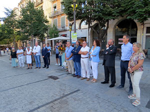 Diada Nacional 2022. Homenatge floral a Carles Rahola a la Rambla de la Llibertat