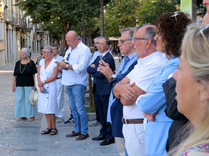 Diada Nacional 2022. Homenatge floral a Carles Rahola a la Rambla de la Llibertat