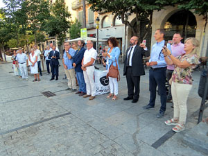 Diada Nacional 2022. Homenatge floral a Carles Rahola a la Rambla de la Llibertat