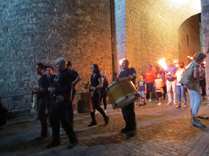 Diada Nacional 2022. XV Marxa de Torxes de Girona pels carrers del Barri Vell de Girona