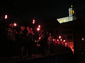 Diada Nacional 2022. XV Marxa de Torxes de Girona pels carrers del Barri Vell de Girona