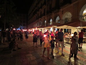 Diada Nacional 2022. XV Marxa de Torxes de Girona pels carrers del Barri Vell de Girona