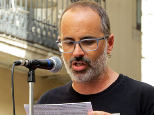 Diada Nacional 2022. Concentració a la plaça del Vi, lectura del manifest i cant de Els Segadors