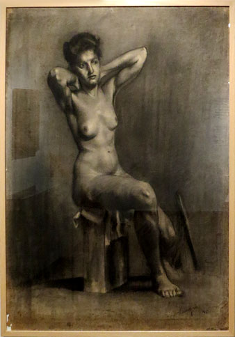 Acadèmia. Nu femení. Albert Sangrà Domènech. 1945