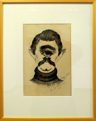 Autoretrat surrealista. Joaquim Datsira Prunés. 1947