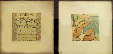 Llibre escrit i il·lustrat oer Ricard Creus, Mercè Vallverdú i Josep M. Subirachs com a record de les grates hores passades a casa d'Esther Boix, on es reunien setmanalment. 1946-1947