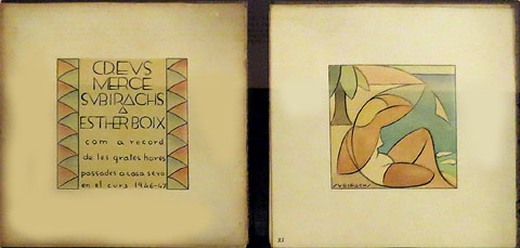Llibre escrit i il·lustrat oer Ricard Creus, Mercè Vallverdú i Josep M. Subirachs com a record de les grates hores passades a casa d'Esther Boix, on es reunien setmanalment. 1946-1947